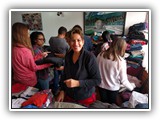 Organizing clothing - Cayambe, May 25, 2018