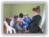 Dino with patients - Cayambe, June 12, 2019