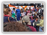 Greeting the children in Santa Monica - June 13, 2019