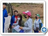 Cecy directs a volunteer - Chaupiloma 23 NOV2022