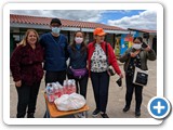 Preparing to distribute antiparasite medicine and snacks - Tupigachi 26 NOV 2022