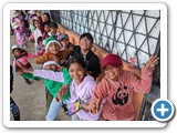 Children waiting to pick up clothing - Santa Monica 27 NOV 2022