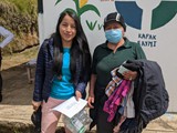 Erika and Delia serving at Nino Emanuel school at Chaupiloma - June 5, 2023