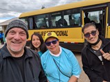 James, Erika, Jakelin and Gipson at Chaupiloma day care - June 5, 2023