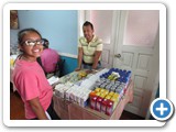 Prepraing donations, Medical Mission - Ecuador, Aug 2014